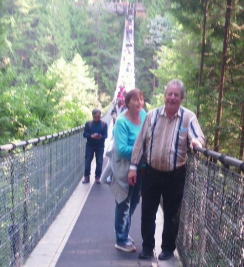 Don & SallyAnn on CP Bridge